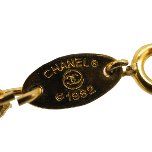 VINTAGE CHANEL NECKLACE COCOMARK GOLD ACCESSORY 90338898