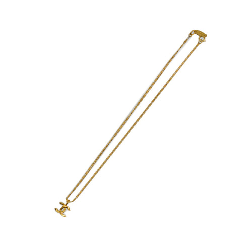 VINTAGE CHANEL NECKLACE COCOMARK GOLD ACCESSORY 90339680
