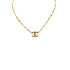 VINTAGE CHANEL NECKLACE COCOMARK GOLD ACCESSORY 90344803