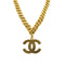 VINTAGE CHANEL NECKLACE COCOMARK GOLD ACCESSORY 93A 90325617