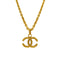 VINTAGE CHANEL NECKLACE COCOMARK GOLD ACCESSORY 93A 90325357
