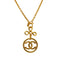 VINTAGE CHANEL NECKLACE COCOMARK GOLD ACCESSORY 93P 90335735