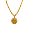 VINTAGE CHANEL NECKLACE COCOMARK GOLD ACCESSORY 94A 90326775
