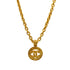 VINTAGE CHANEL NECKLACE COCOMARK GOLD ACCESSORY 94A 90339672