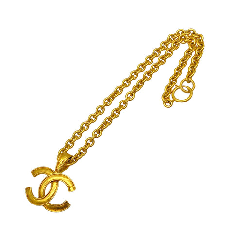 VINTAGE CHANEL NECKLACE COCOMARK GOLD ACCESSORY 94P 90325619