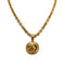 VINTAGE CHANEL NECKLACE COCOMARK GOLD ACCESSORY 94P 90335638