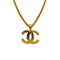 VINTAGE CHANEL NECKLACE COCOMARK GOLD ACCESSORY 94P 90338309