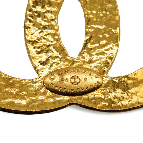 VINTAGE CHANEL NECKLACE COCOMARK GOLD ACCESSORY 94P 90338309