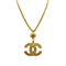 VINTAGE CHANEL NECKLACE COCOMARK GOLD ACCESSORY 95A 90327889