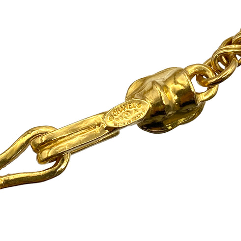 VINTAGE CHANEL NECKLACE COCOMARK GOLD ACCESSORY 95A 90327889