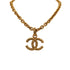 VINTAGE CHANEL NECKLACE COCOMARK GOLD ACCESSORY 95A 90335893