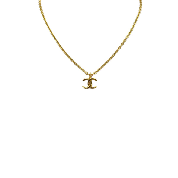VINTAGE CHANEL NECKLACE COCOMARK GOLD ACCESSORY 90326613