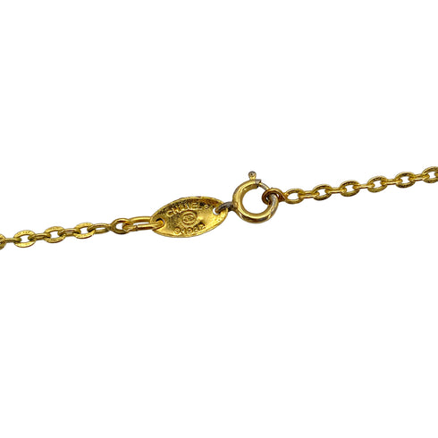 VINTAGE CHANEL NECKLACE COCOMARK GOLD ACCESSORY 90326613