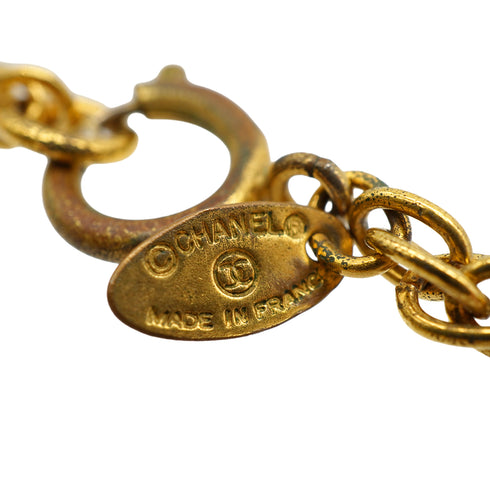 VINTAGE CHANEL NECKLACE COCOMARK GOLD ACCESSORY 90330680