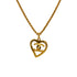 VINTAGE CHANEL NECKLACE COCOMARK HEART GOLD ACCESSORY 95P 90338280