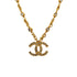 VINTAGE CHANEL NECKLACE COCOMARK RHINESTONE GOLD ACCESSORY 90321037