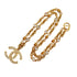 VINTAGE CHANEL NECKLACE COCOMARK RHINESTONE GOLD ACCESSORY 90321037
