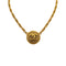 VINTAGE CHANEL NECKLACE COCOMARK ROUND GOLD ACCESSORY 90331834