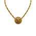 VINTAGE CHANEL NECKLACE COCOMARK ROUND GOLD ACCESSORY 90331834
