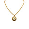 VINTAGE CHANEL NECKLACE COCOMARK ROUND GOLD ACCESSORY 90338905