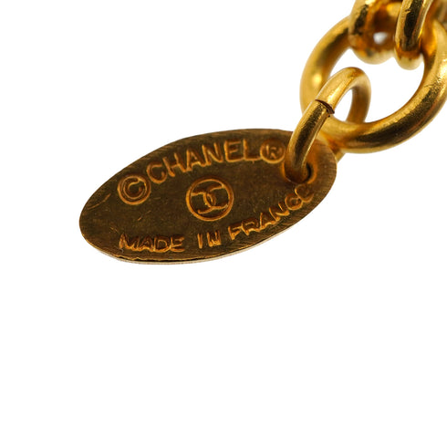 VINTAGE CHANEL NECKLACE COCOMARK ROUND GOLD ACCESSORY 90338905