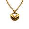 VINTAGE CHANEL NECKLACE COCOMARK ROUND GOLD ACCESSORY 93P 90334881