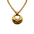 VINTAGE CHANEL NECKLACE COCOMARK ROUND GOLD ACCESSORY 93P 90334881