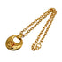 VINTAGE CHANEL NECKLACE COCOMARK ROUND GOLD ACCESSORY 93P 90334881