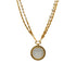VINTAGE CHANEL NECKLACE DOUBLE CHAIN LOUPE FAUX PEARL GOLD ACCESSORY 90332597