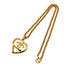 VINTAGE CHANEL NECKLACE HEART COCOMARK GOLD ACCESSORY 95P 90327104