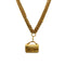 VINTAGE CHANEL NECKLACE MATELASSE BAG MOTIF GOLD ACCESSORY 90346694