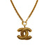 VINTAGE CHANEL NECKLACE MATELASSE COCOMARK GOLD ACCESSORY 90335763