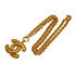VINTAGE CHANEL NECKLACE MATELASSE COCOMARK GOLD ACCESSORY 90335763