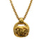 VINTAGE CHANEL NECKLACE MATELASSE COCOMARK GOLD ACCESSORY 94P 90331678