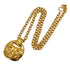 VINTAGE CHANEL NECKLACE MATELASSE COCOMARK GOLD ACCESSORY 94P 90331678