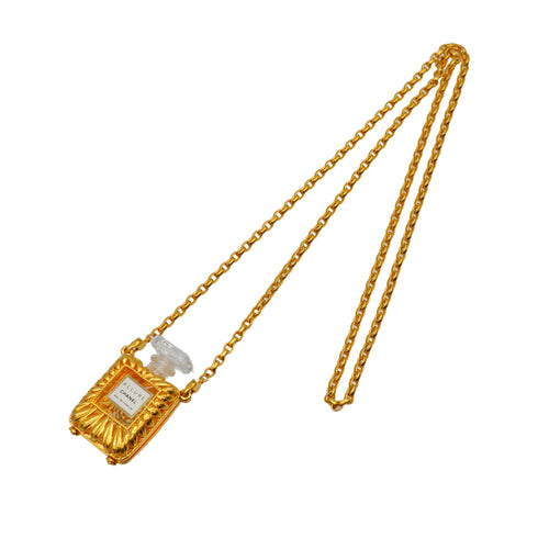 VINTAGE CHANEL NECKLACE PERFUME ALLURE GOLD ACCESSORY 90334176