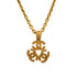 VINTAGE CHANEL NECKLACE TRIPLE COCOMARK GOLD ACCESSORY 94A 90321169