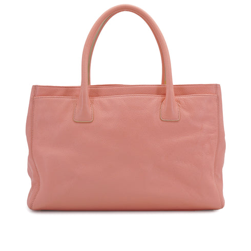 VINTAGE CHANEL NEO EXECUTIVE TOTE SHOULDER BAG PINK LEATHER GOLD HARDWARE 90325794