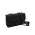 VINTAGE CHANEL NEW TRAVEL LINE EAST WEST CHOCOLATE BAR CHAIN SHOULDER BAG BLACK NYLON 90339648