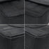VINTAGE CHANEL NEW TRAVEL LINE EAST WEST CHOCOLATE BAR CHAIN SHOULDER BAG BLACK NYLON 90339648