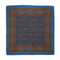 VINTAGE CHANEL LOGO PAISLEY PATTERN SCARF BLUE SILK 90331693