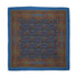 VINTAGE CHANEL LOGO PAISLEY PATTERN SCARF BLUE SILK 90331693