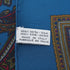 VINTAGE CHANEL LOGO PAISLEY PATTERN SCARF BLUE SILK 90331693