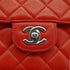 VINTAGE CHANEL PARENT-CHILD BAG PARENTS ONLY RED LAMB SKIN SILVER HARDWARE 90335317