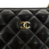 VINTAGE CHANEL PARIS LIMITED EDITION MATELASSE CHAIN SHOULDER BAG BLACK LAMB SKIN GOLD HARDWARE 90324825