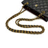 VINTAGE CHANEL PARIS LIMITED EDITION MATELASSE CHAIN SHOULDER BAG BLACK LAMB SKIN GOLD HARDWARE 90324825