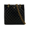 VINTAGE CHANEL PARIS LIMITED EDITION MATELASSE CHAIN SHOULDER BAG BLACK LAMB SKIN GOLD HARDWARE 90324825