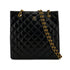 VINTAGE CHANEL PARIS LIMITED EDITION MATELASSE CHAIN SHOULDER BAG BLACK LAMB SKIN GOLD HARDWARE 90324825
