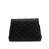 VINTAGE CHANEL PARIS LIMITED EDITION MATELASSE CHAIN SHOULDER BAG BLACK LAMB SKIN GOLD HARDWARE 90343958