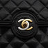 VINTAGE CHANEL PARIS LIMITED EDITION MATELASSE CHAIN SHOULDER BAG BLACK LAMB SKIN GOLD HARDWARE 90328929